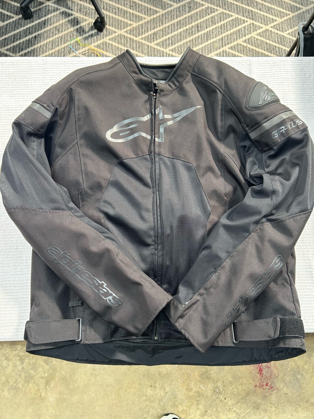 Alpinestars Black T-GP PLUS Rv3 Air Motorcyle Jacket